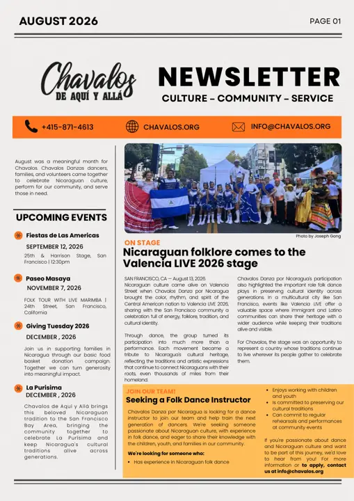 Newsletter August 2026